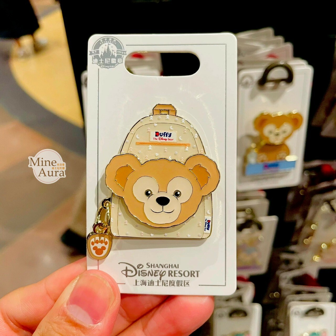 達菲 Duffy 與好友們 後背包 造型 徽章 PIN -上海迪士尼樂園