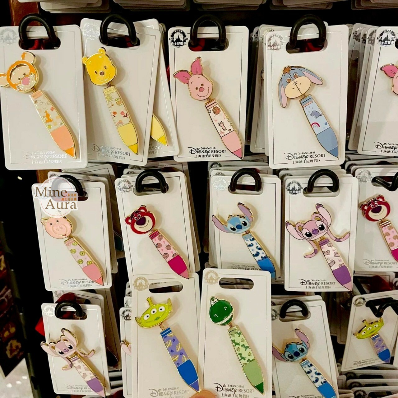 大頭 圓珠筆 造型 徽章 PIN -上海迪士尼樂園