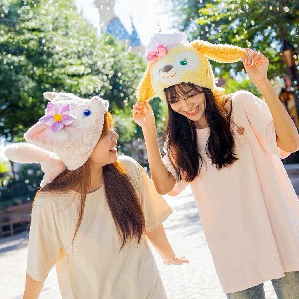 可琦安 餅乾 CookieAnn 大頭小身體絨毛 造型帽 帽子 頭套 -上海迪士尼樂園