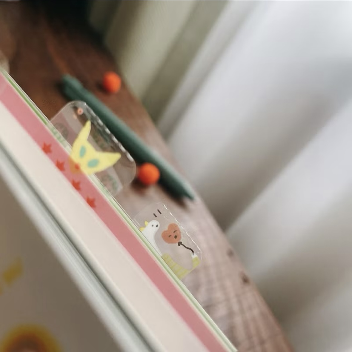 馬卡龍腳趾 月份索引透明貼紙｜馬卡龍腳趾