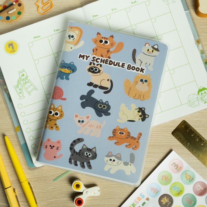 咪咪貓貓款 萬年曆 手帳本｜微醺斑比