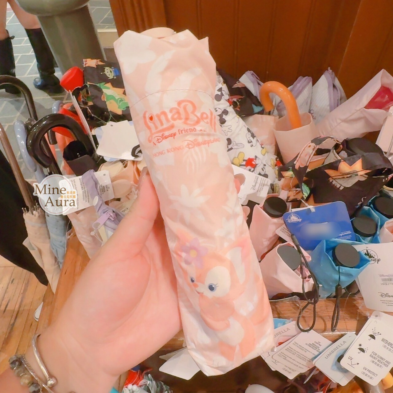 玲娜貝兒 Lina bell 大臉 圖案 折疊傘 -香港迪士尼樂園