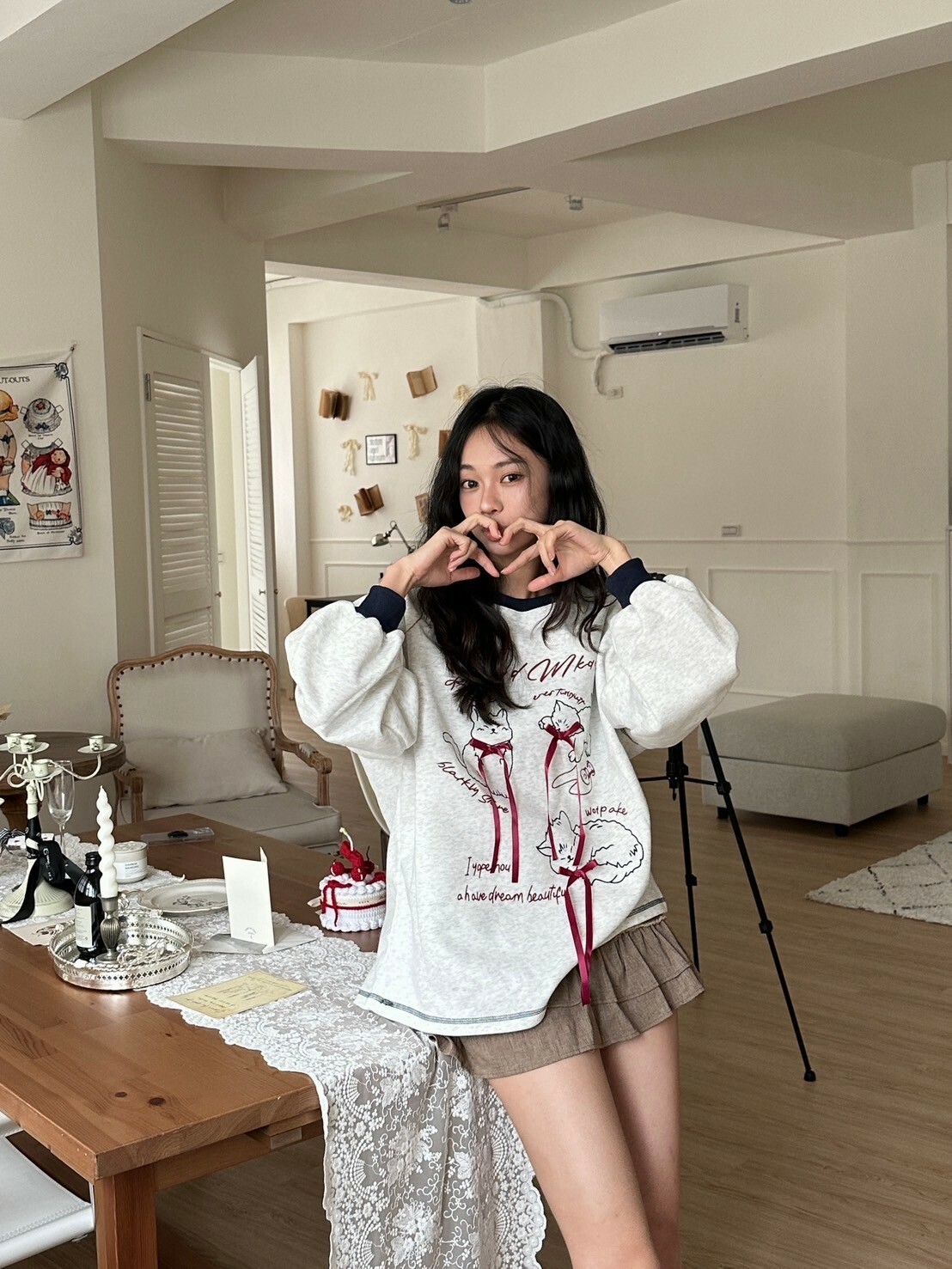 MEOW🖤 貓咪蝴蝶結大學踢