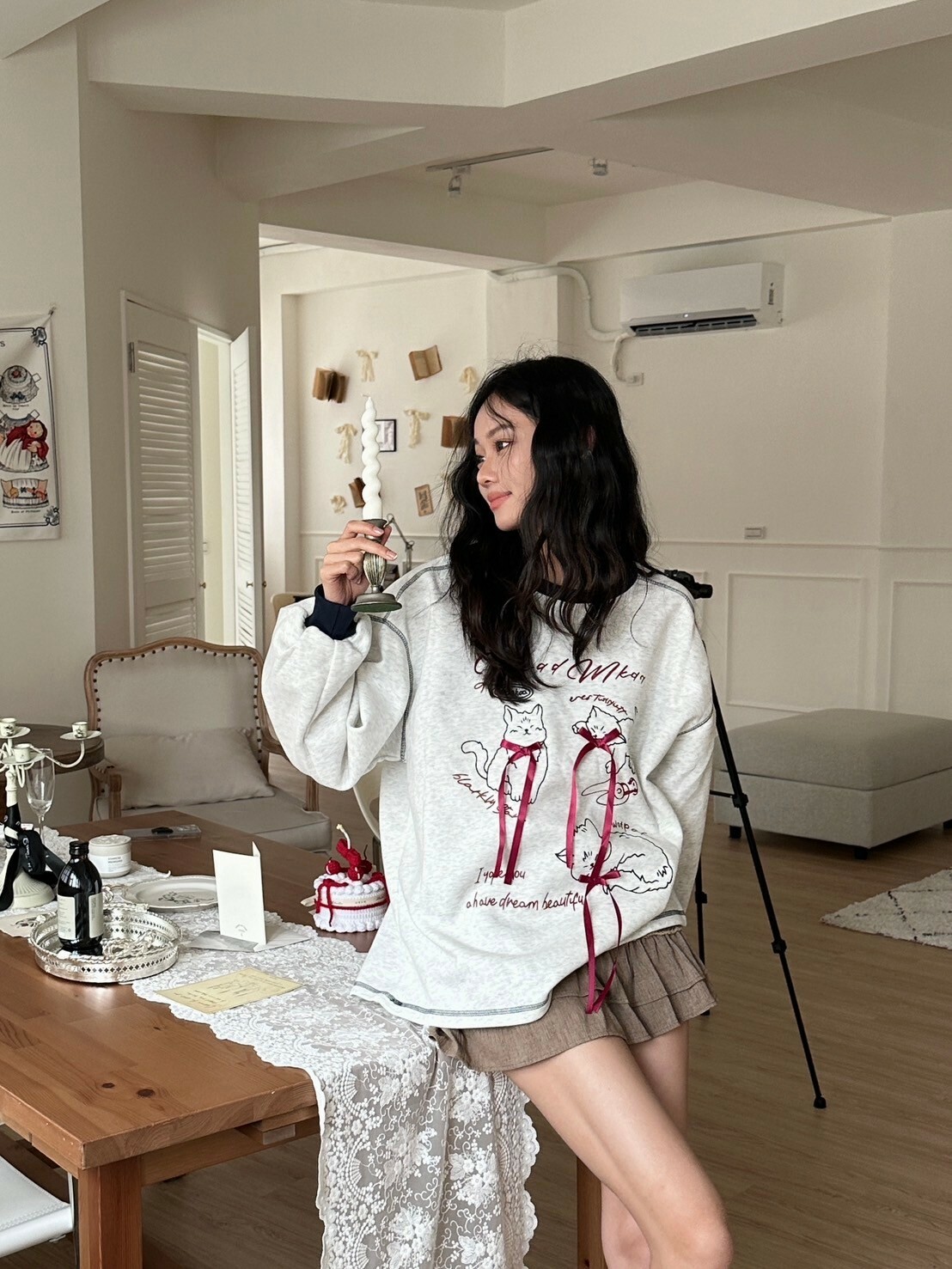 MEOW🖤 貓咪蝴蝶結大學踢