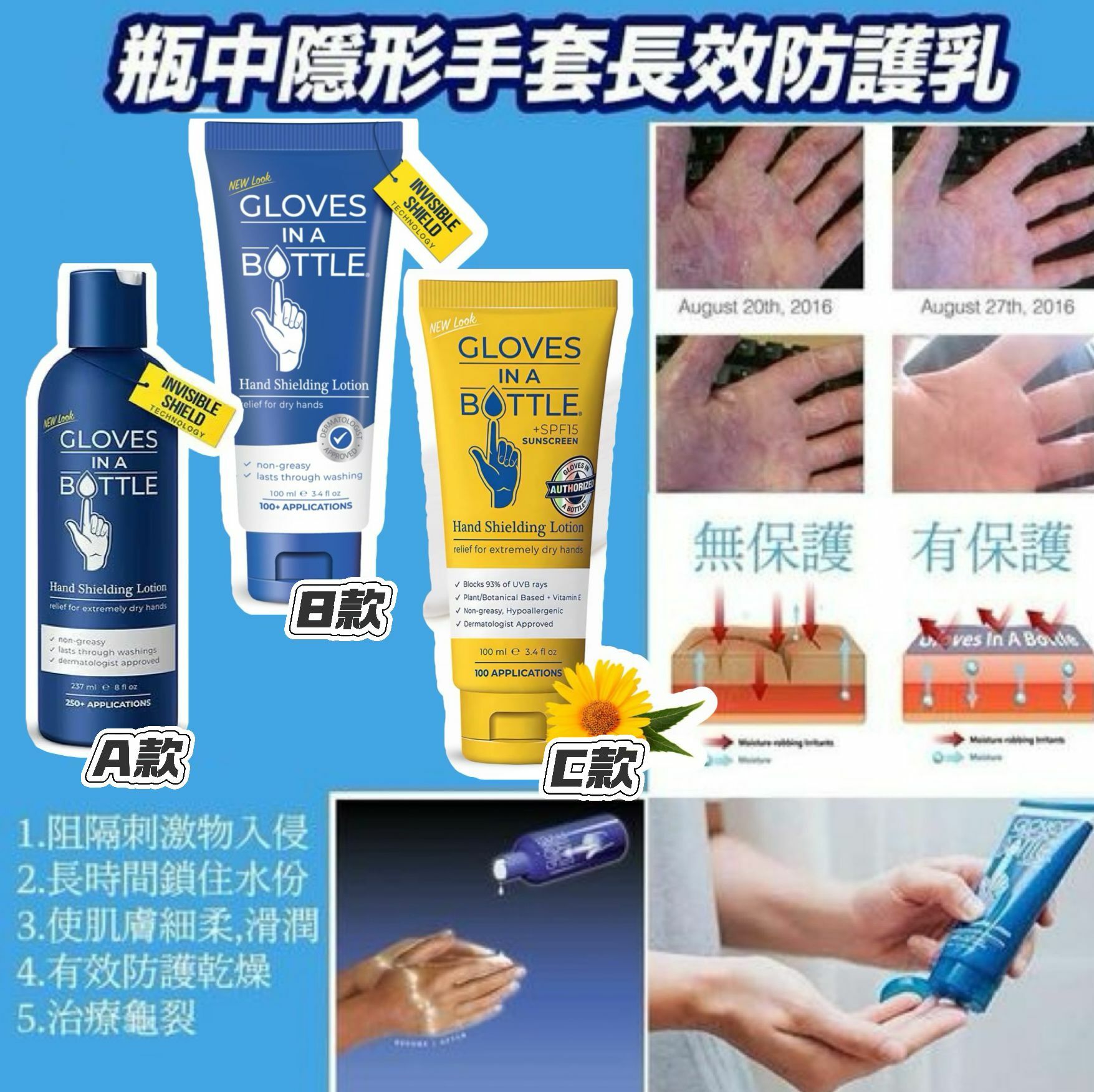 【直播】Gloves In A Bottle LL1113601 護手乳系列