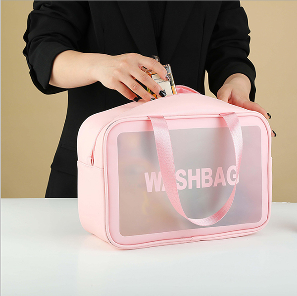 韓國JK 便攜收納包ins旅行透明防水洗漱包收納袋 J0415