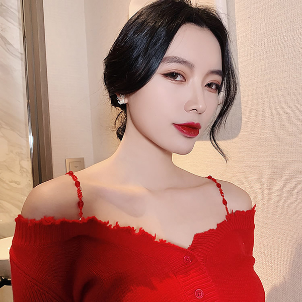 韓國JK 新款貓咪珍珠氣質耳釘 J0431