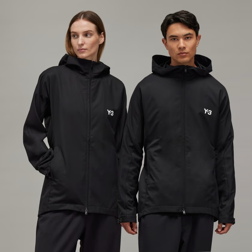 【 Y-3 REF WO HOOD TOP 精紡羊毛連帽外套 - 黑  】