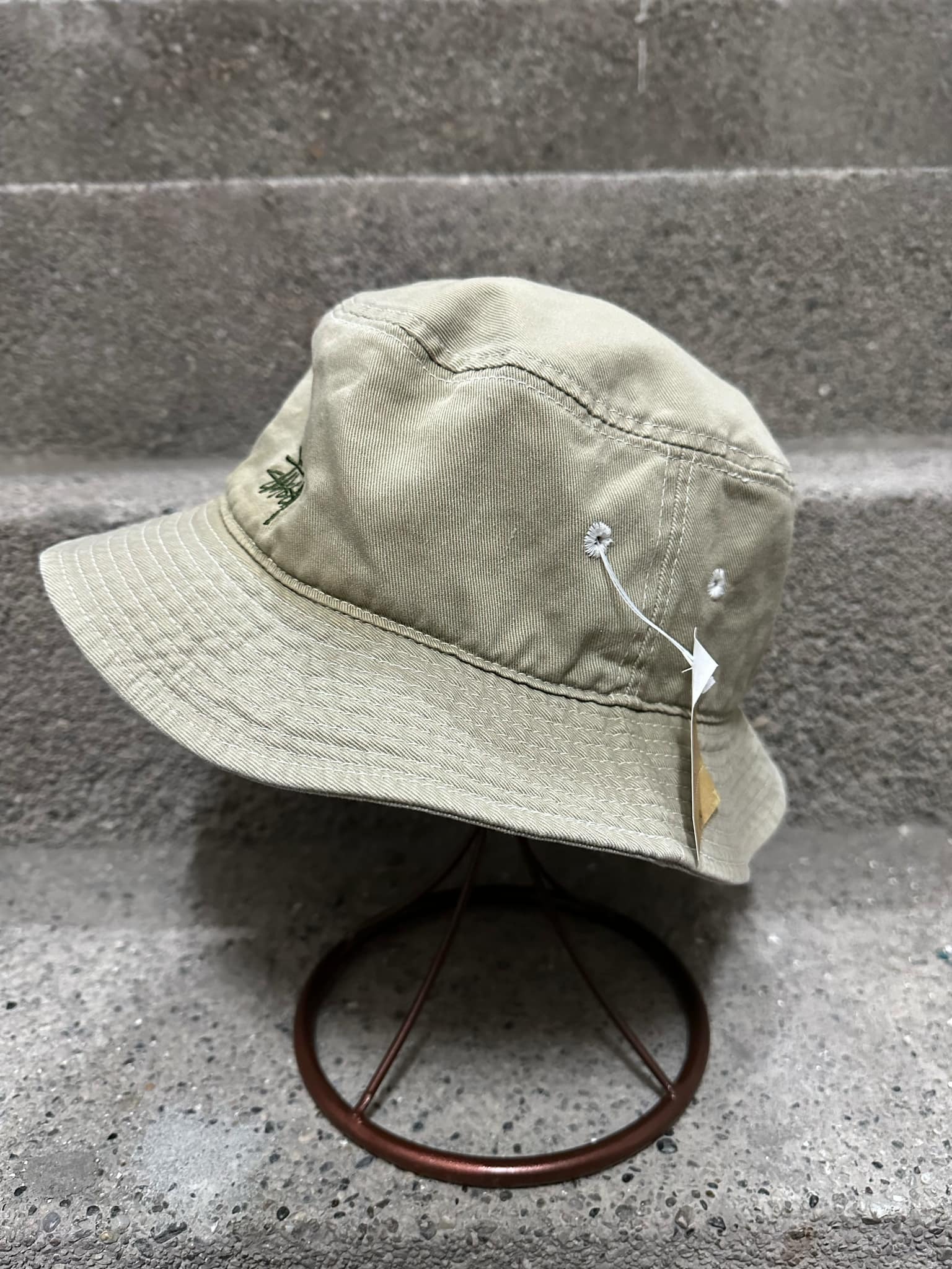 90s STUSSY Cotton Bucket Hat Made in Taiwan