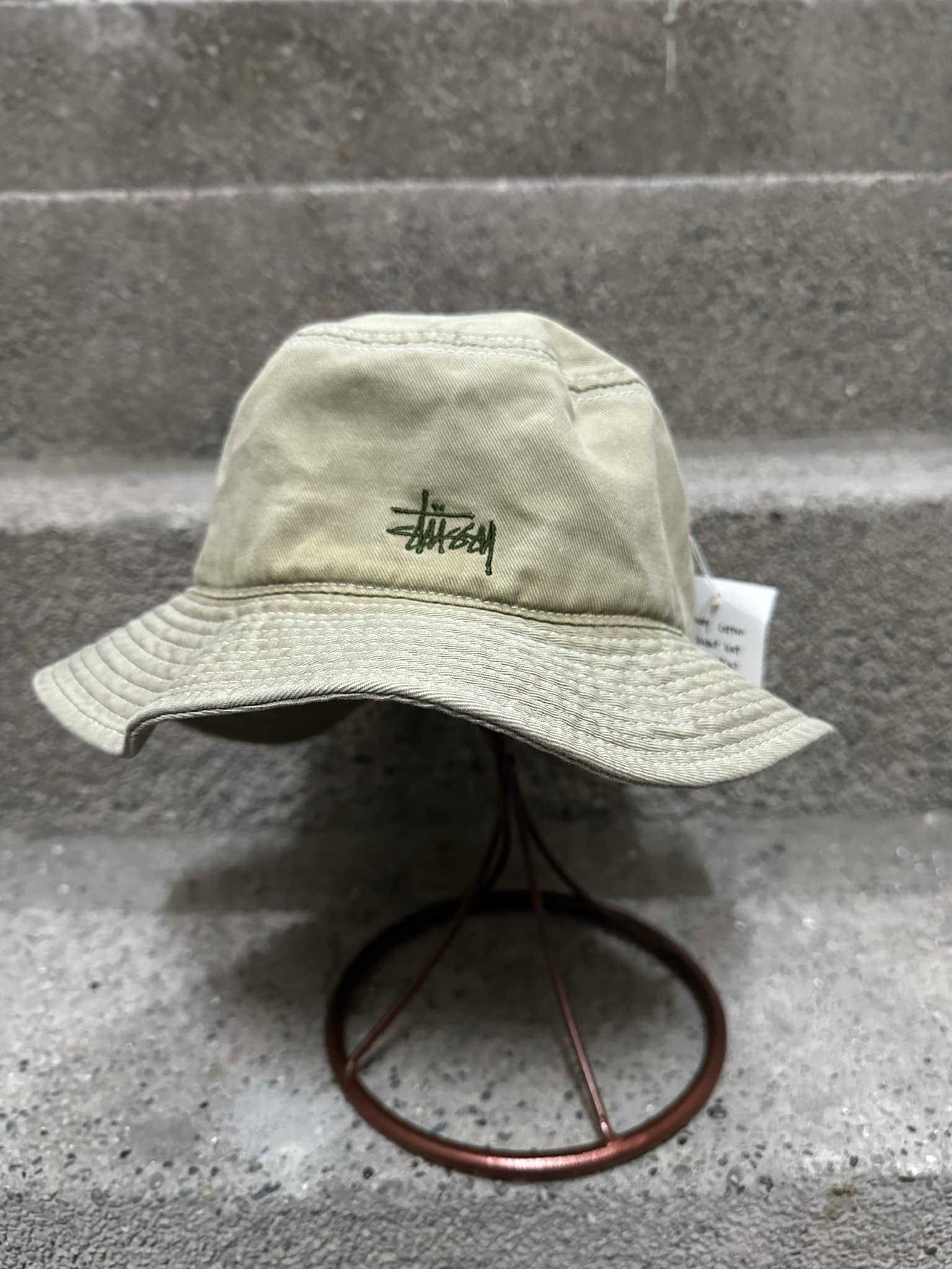 90s STUSSY Cotton Bucket Hat Made in Taiwan