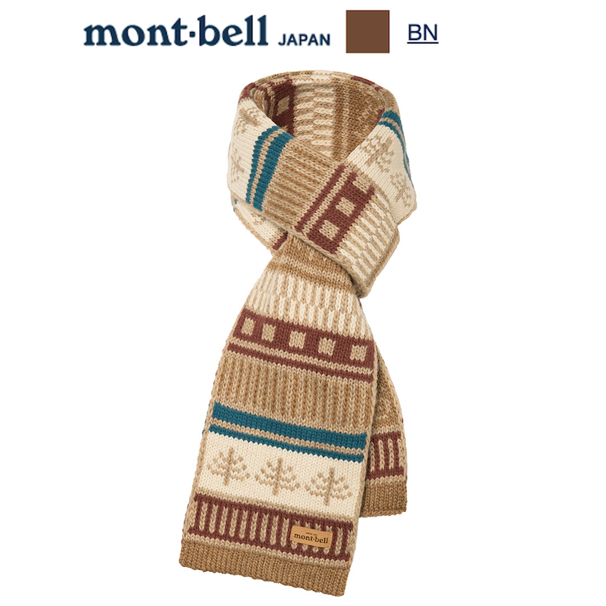 日本 Mont-Bell Knit Highland Muffler Forest 頸巾