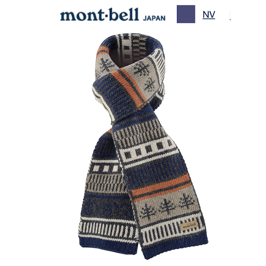 日本 Mont-Bell Knit Highland Muffler Forest 頸巾