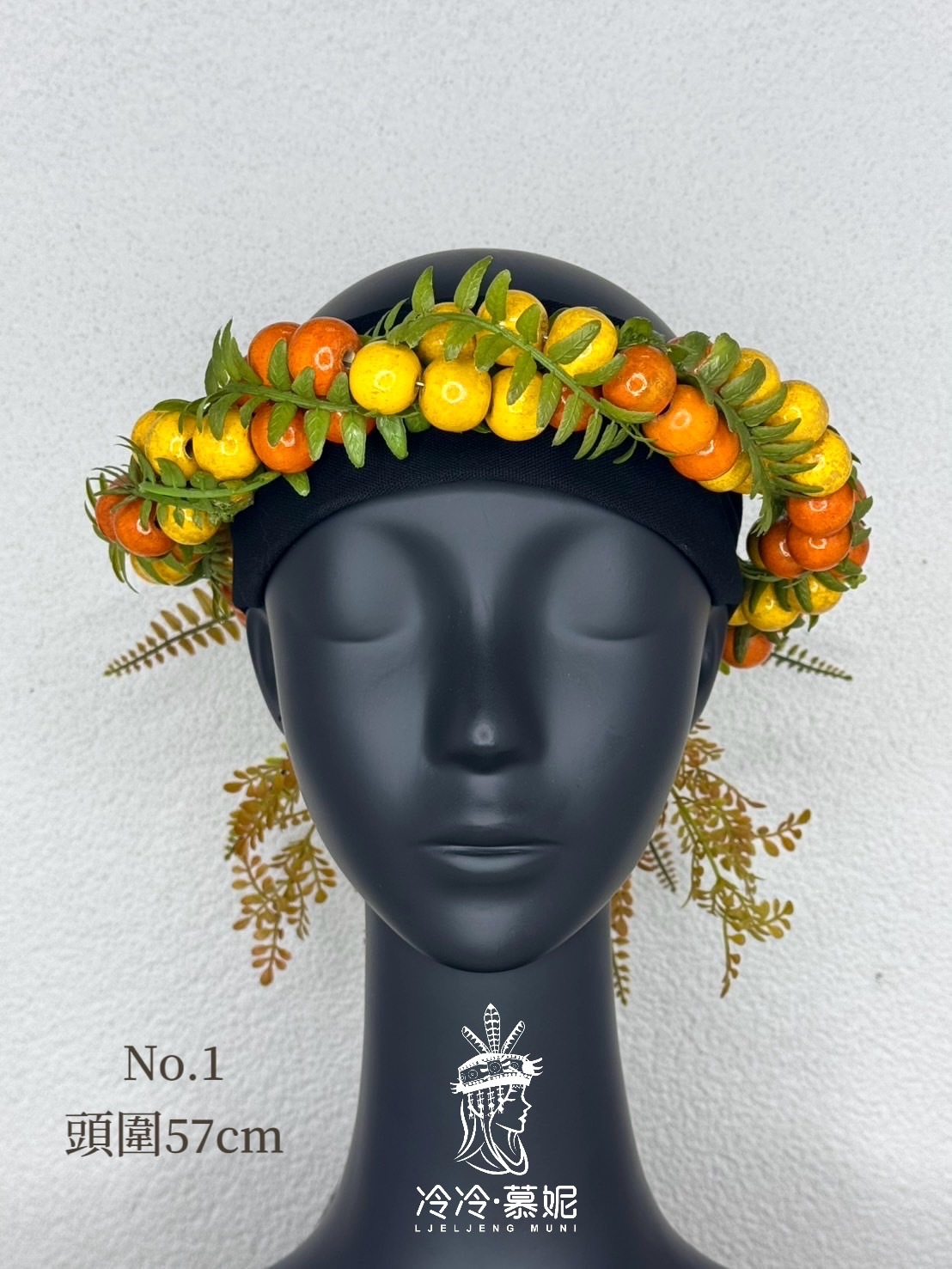 W-No.1木珠花環57cm