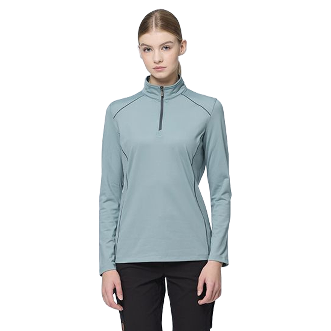 Wildland荒野 彈性暖感扒線半襟拉鍊機能衣 女款 (2色) 12WB22601