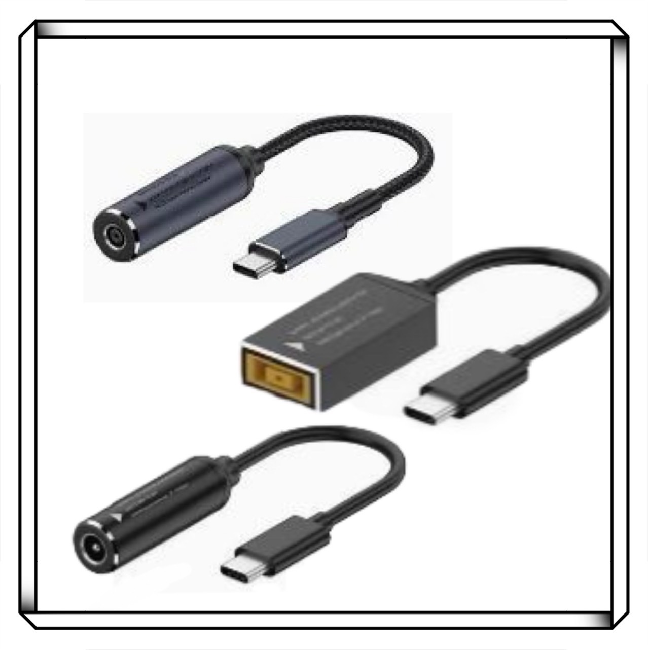 聯想 Lenovo 方孔 / DC 轉 TYPE-C 140W 電源轉接線