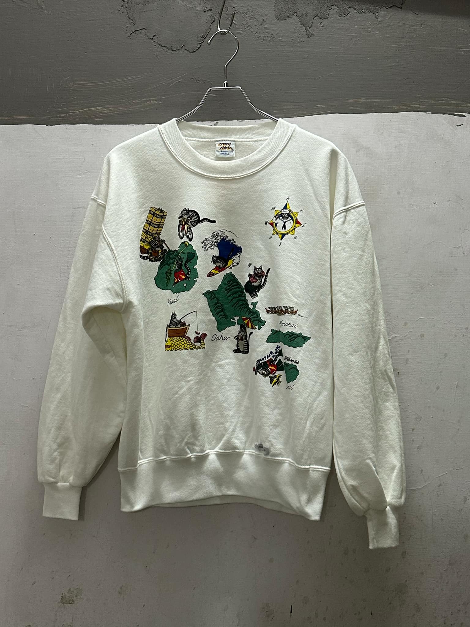 90s CRAZY SHIRT Sweat Shirt Made in USA