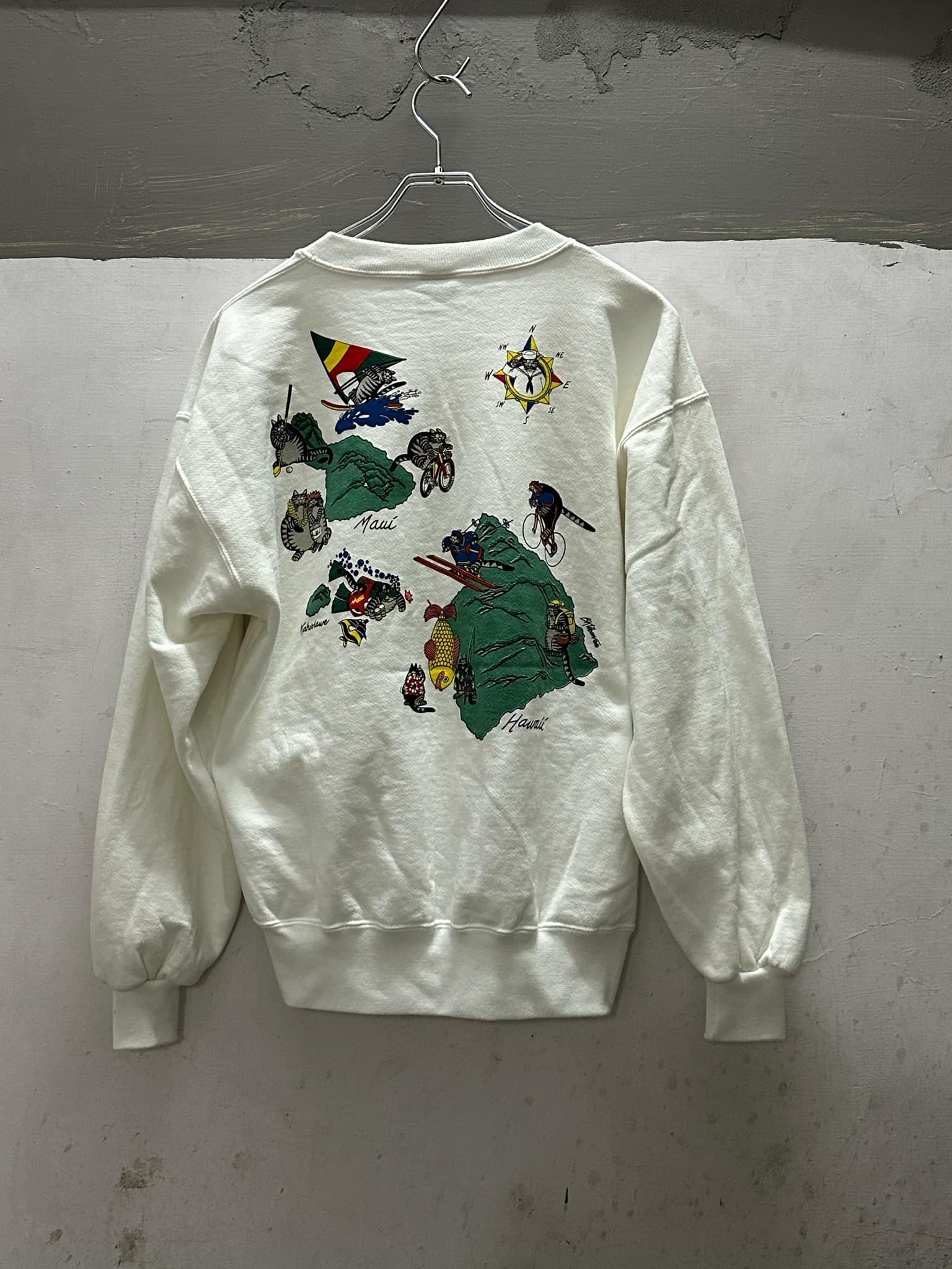 90s CRAZY SHIRT Sweat Shirt Made in USA