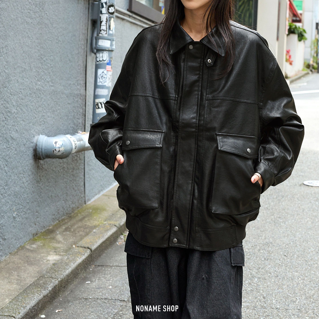 MONO-MART 皮革 皮外套 皮衣 外套夾克 四色 (男/女同款)