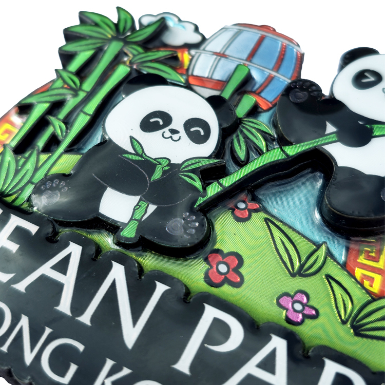 Panda with Cable Car Magnet