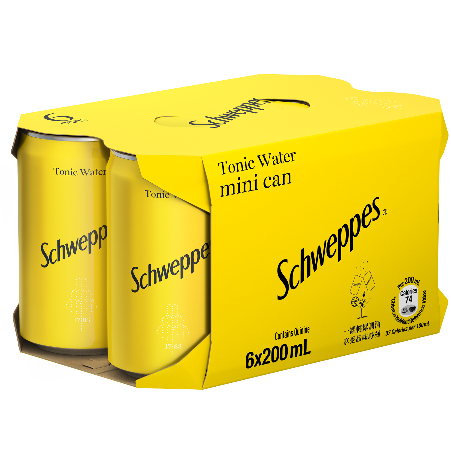 玉泉湯力水迷你罐200毫升 x 6 X 4罐裝 - 原箱