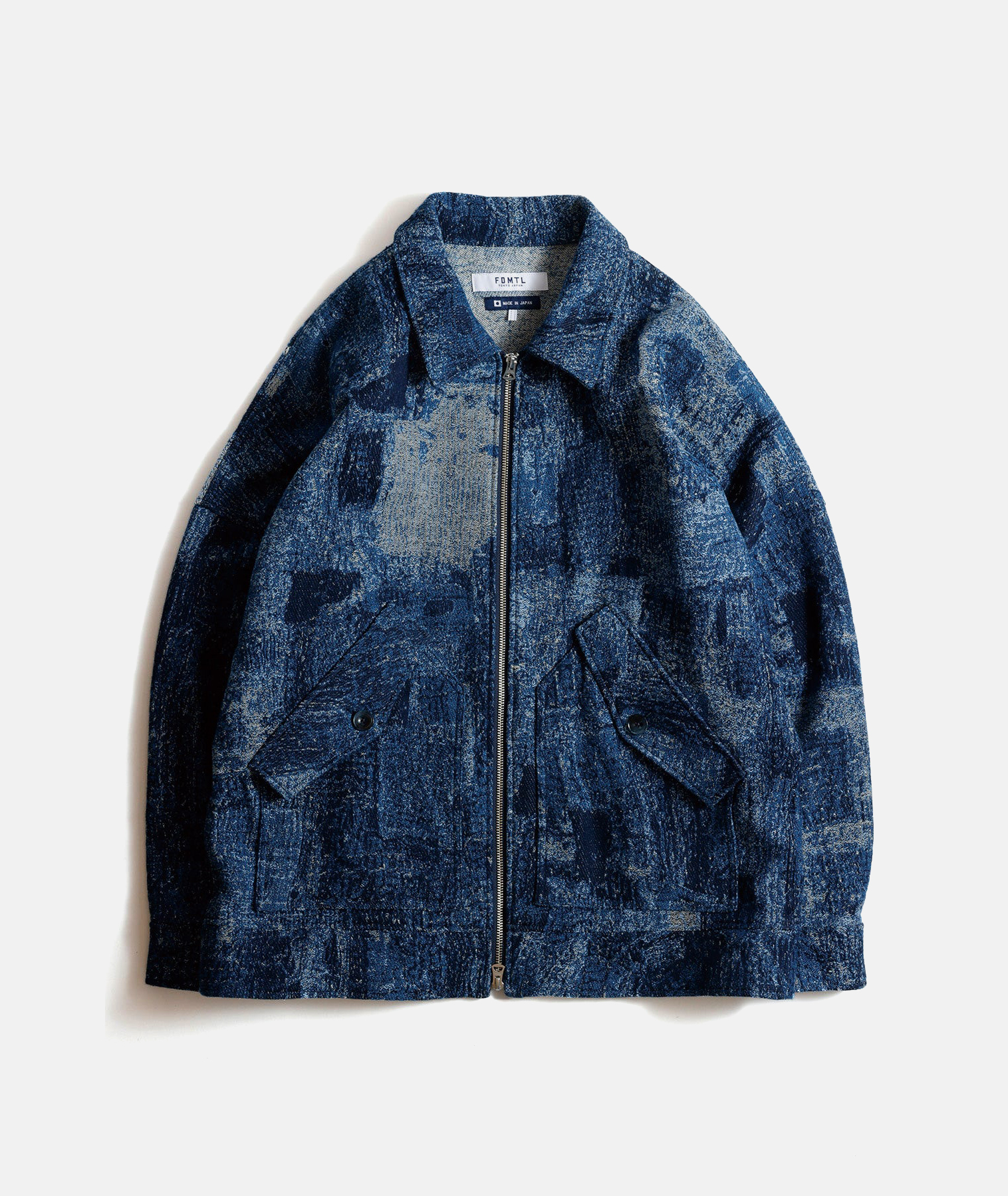 FDMTL】JACQUARD BORO BLOUSON RINSE