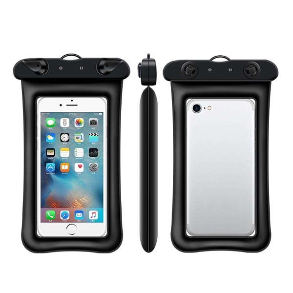 韓國JK 新款漂浮充氣囊手機防水袋透明游泳防水手機套大號手機防水袋 J0647