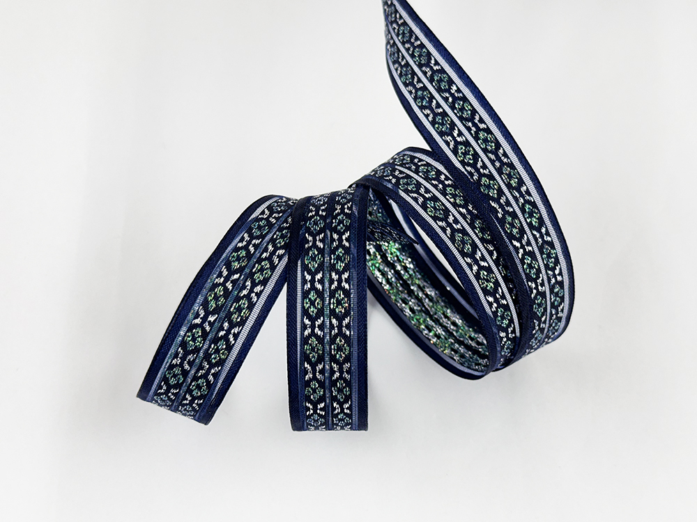 珠光蝶紋網紗/20mm