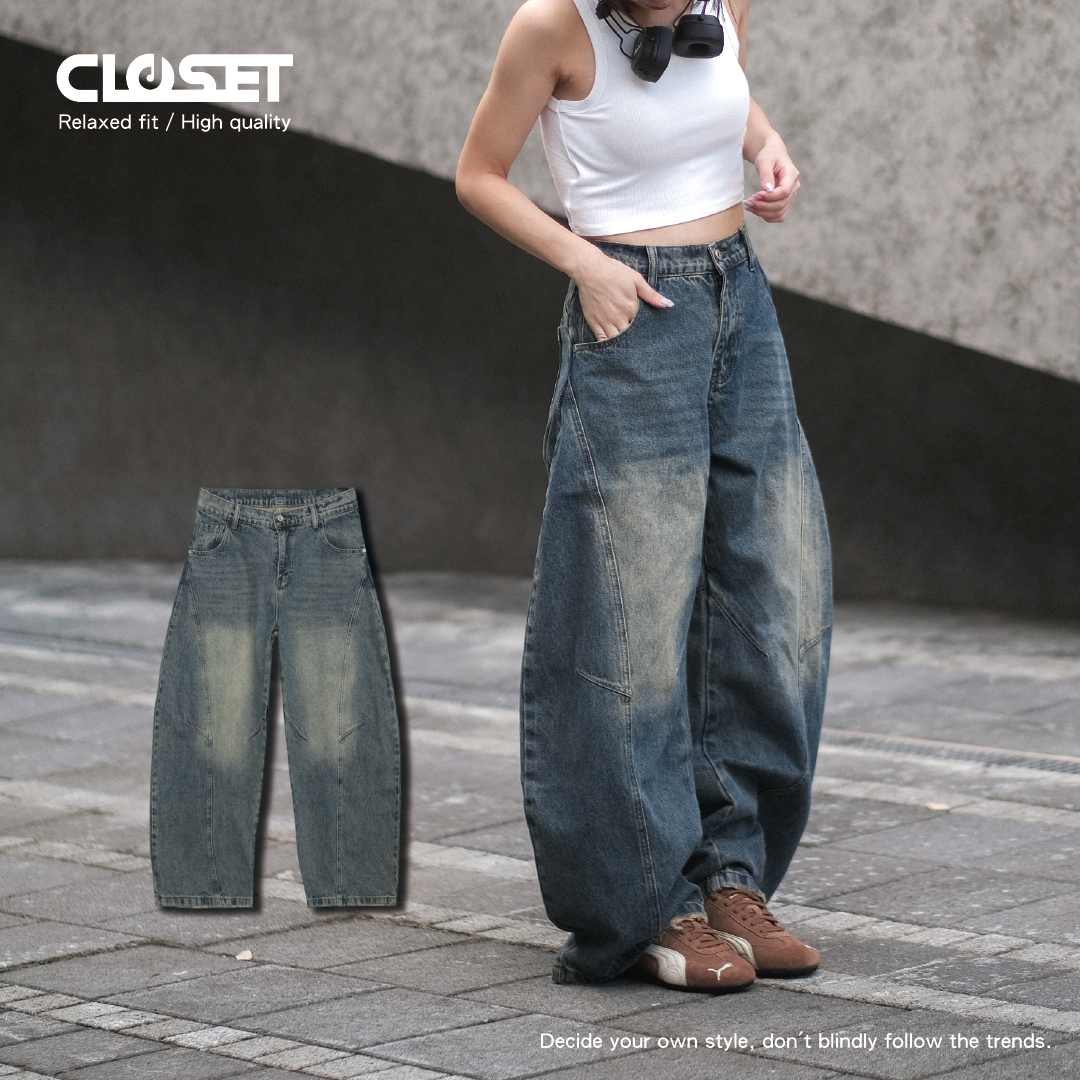 "現貨" D.CLOSET Baggy 廓形牛仔褲 男女款 LL17