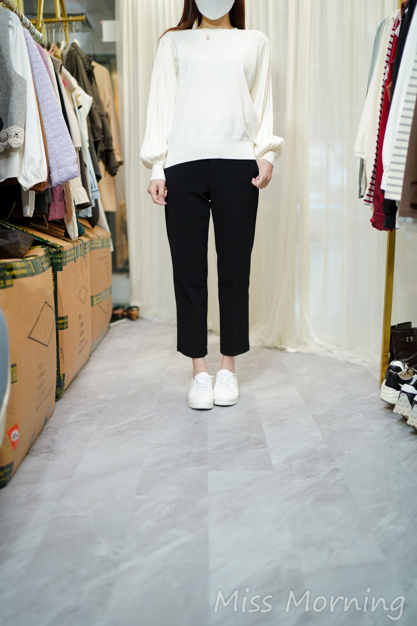 百摺袖密針大方上衣(14218)