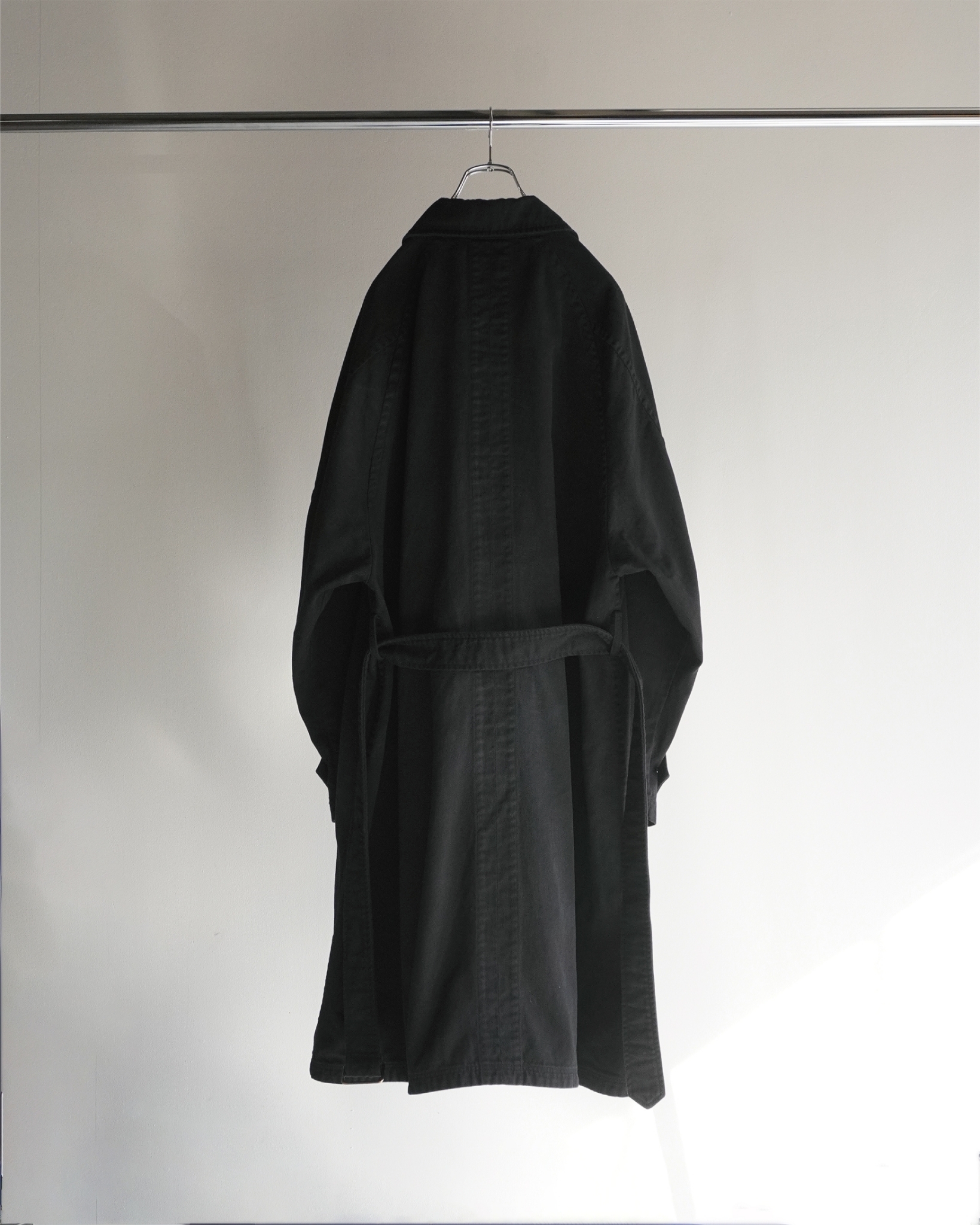 ジャケット・アウター ANCELLM DRILL BALMACAAN COAT ANCELLM - DRILL BALMACAAN COAT / BLACK