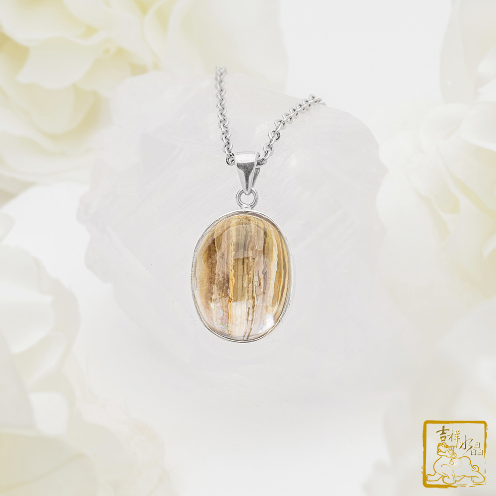 鈦晶蛋面墜 6.2g 催旺財運