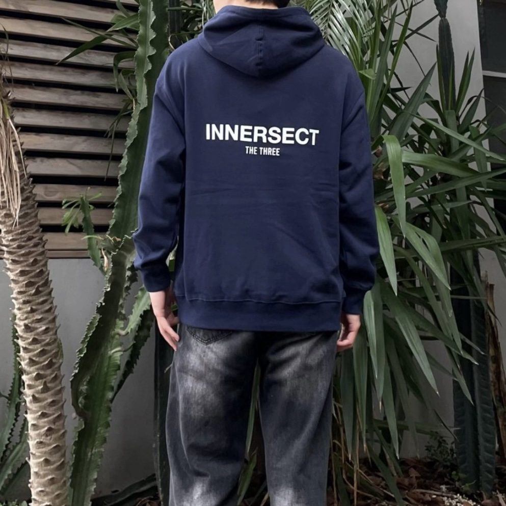 Innersect x FOG Jerry Lorenzo 長袖帽Tee 2024新款 內刷毛 三生萬物 陳冠希 小Logo 藏青/黑色/米白/卡其/炭灰