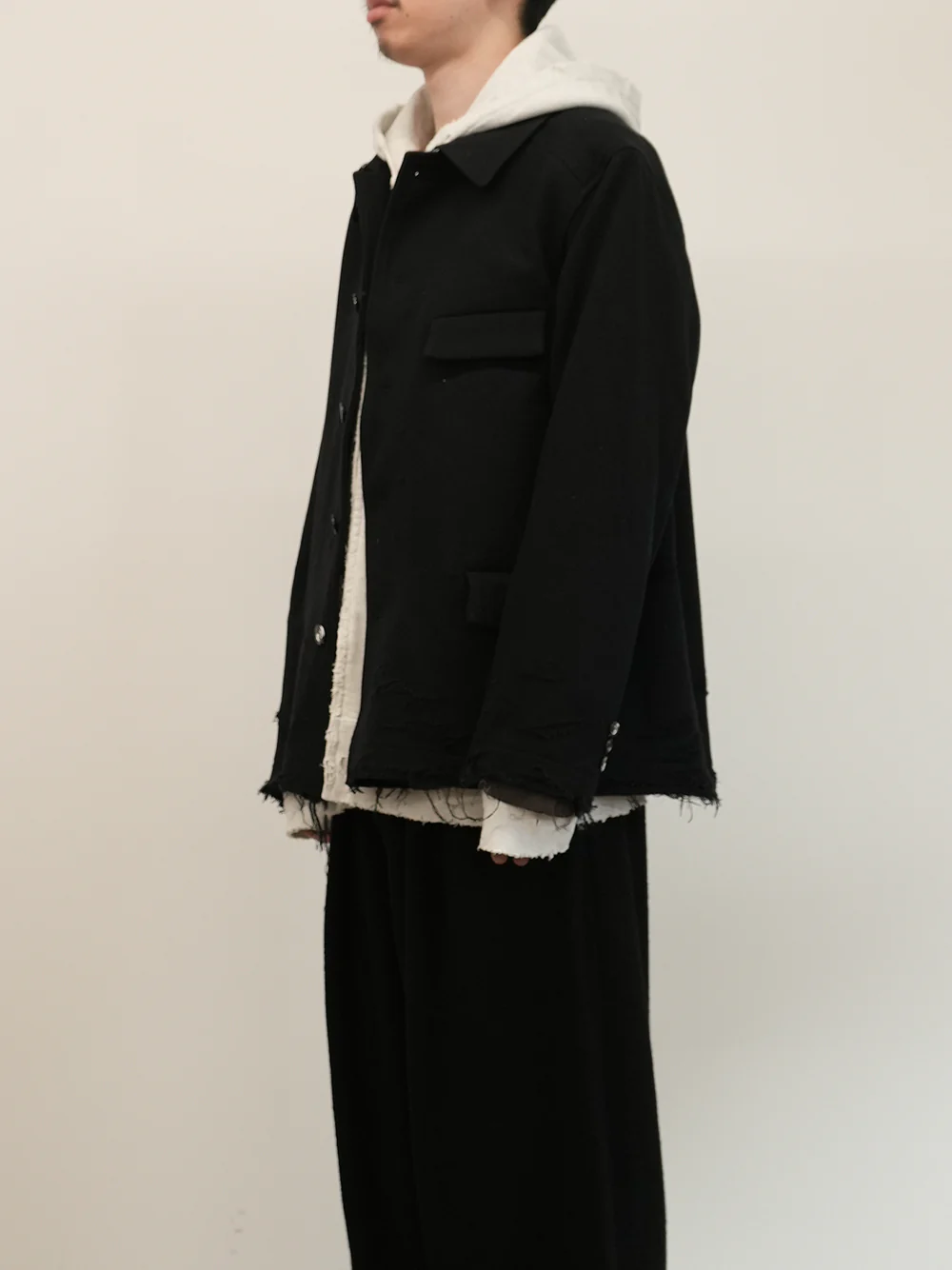 ANCELLM - TWEED CRASH JACKET / 2COLORS ANCELLM - TWEED CRASH JACKET / 2COLORS