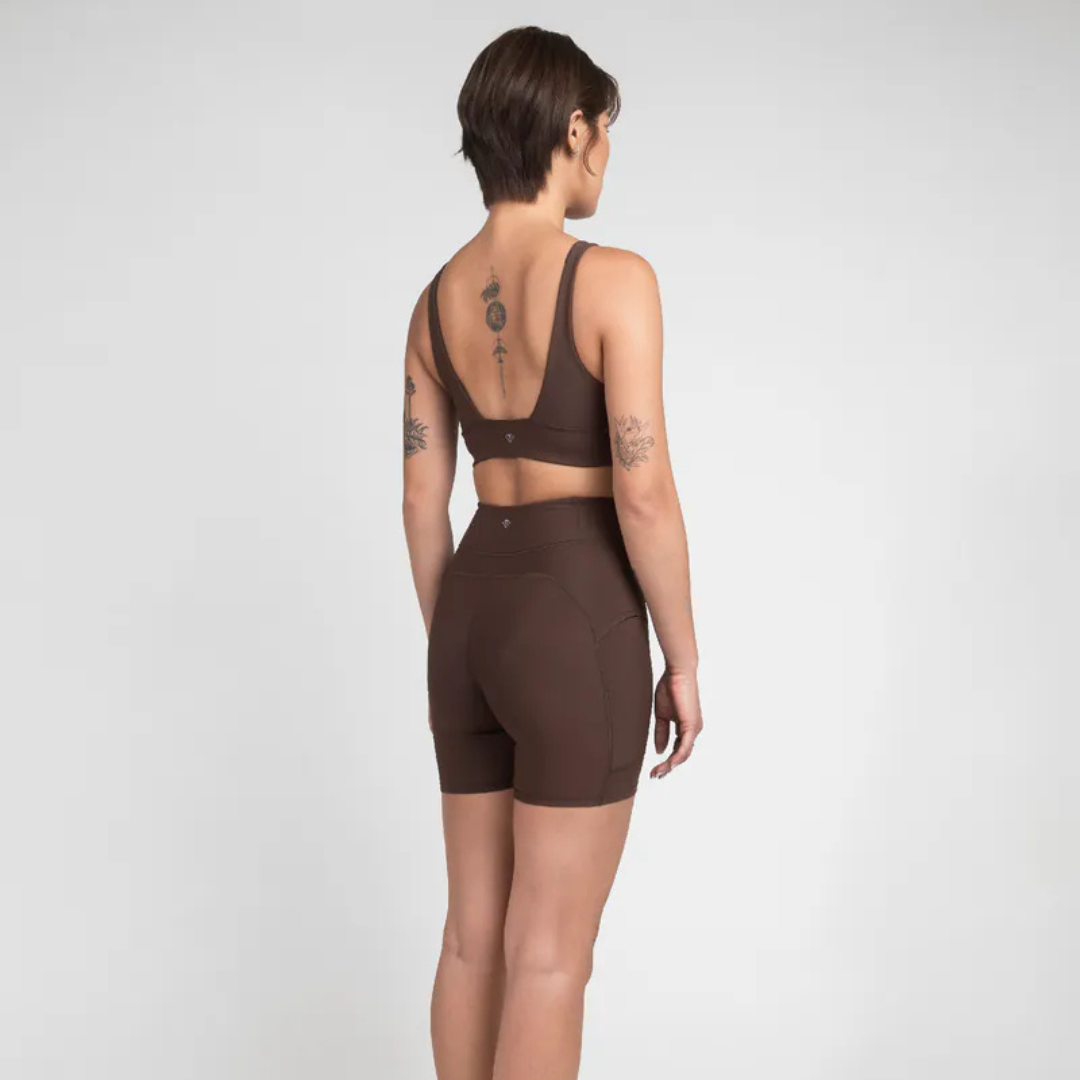 ▲TIMU Xtra Life™ 水陸運動 高腰機能四分褲 / Nut Brown 堅果棕