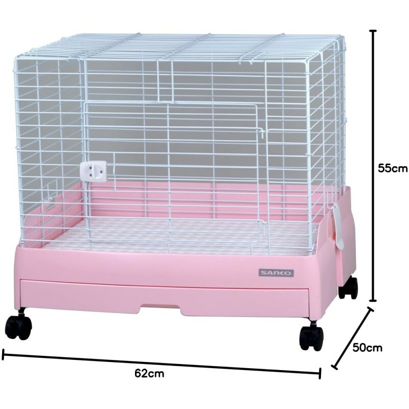 Sanko 兔用抽屜籠 (粉紅)