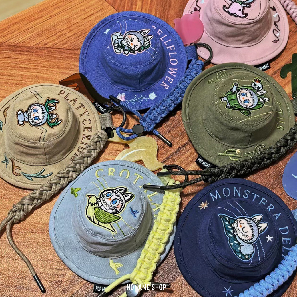 POP MART 泡泡馬特 THE MONSTERS LABUBU 漁夫帽 小包 春天野在家 系列 盲盒