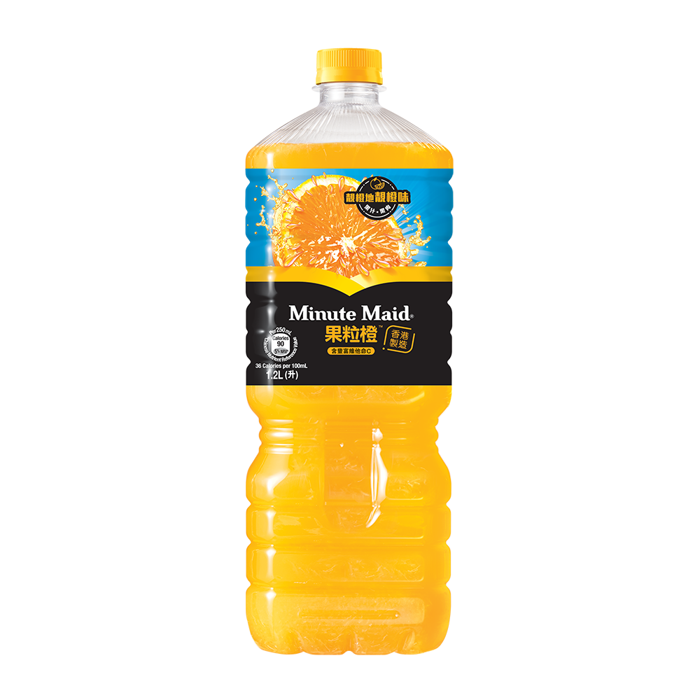 美粒果橙汁1.2升X12支膠樽裝 - 原箱