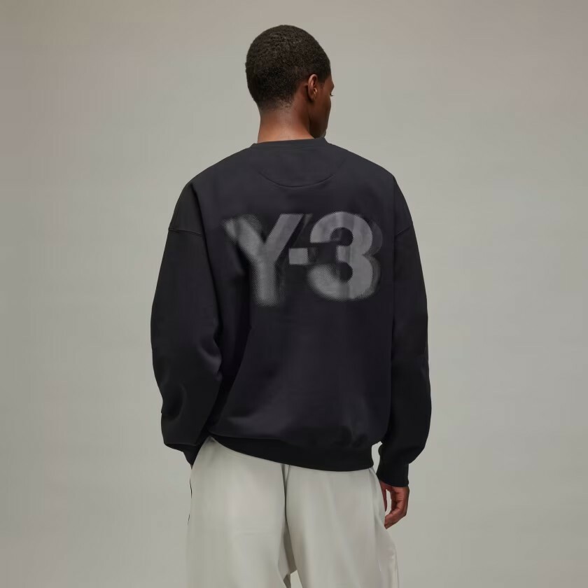 【 Y-3 LOGO CREW 圓領衛衣 - 黑 】