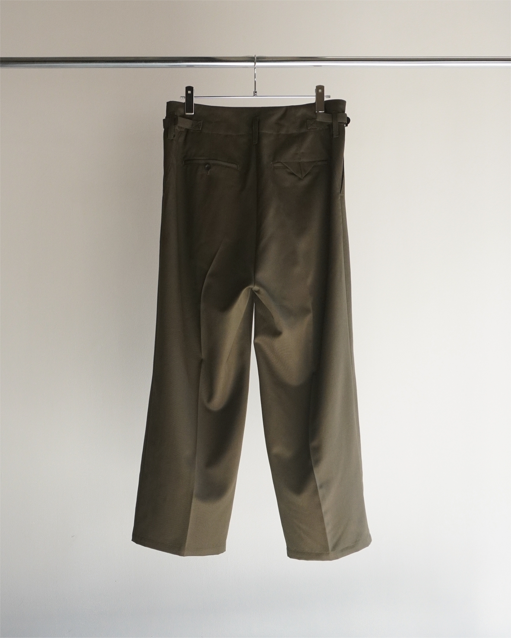 ANCELLMアンセルム　WOOL DAMAGE WIDE SLACKS) WOOL DAMAGE WIDE SLACKS ANC-PT47-A - ANCELLM アンセルム