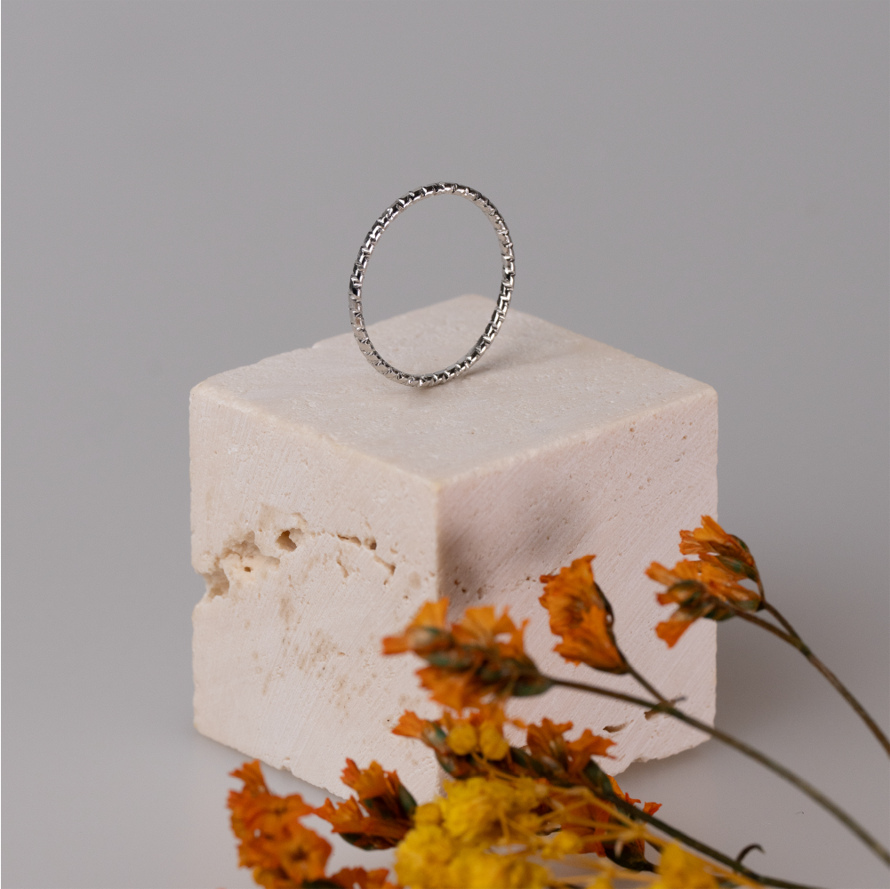 【AOI】一步一步慢慢走-簡約戒指-金/銀