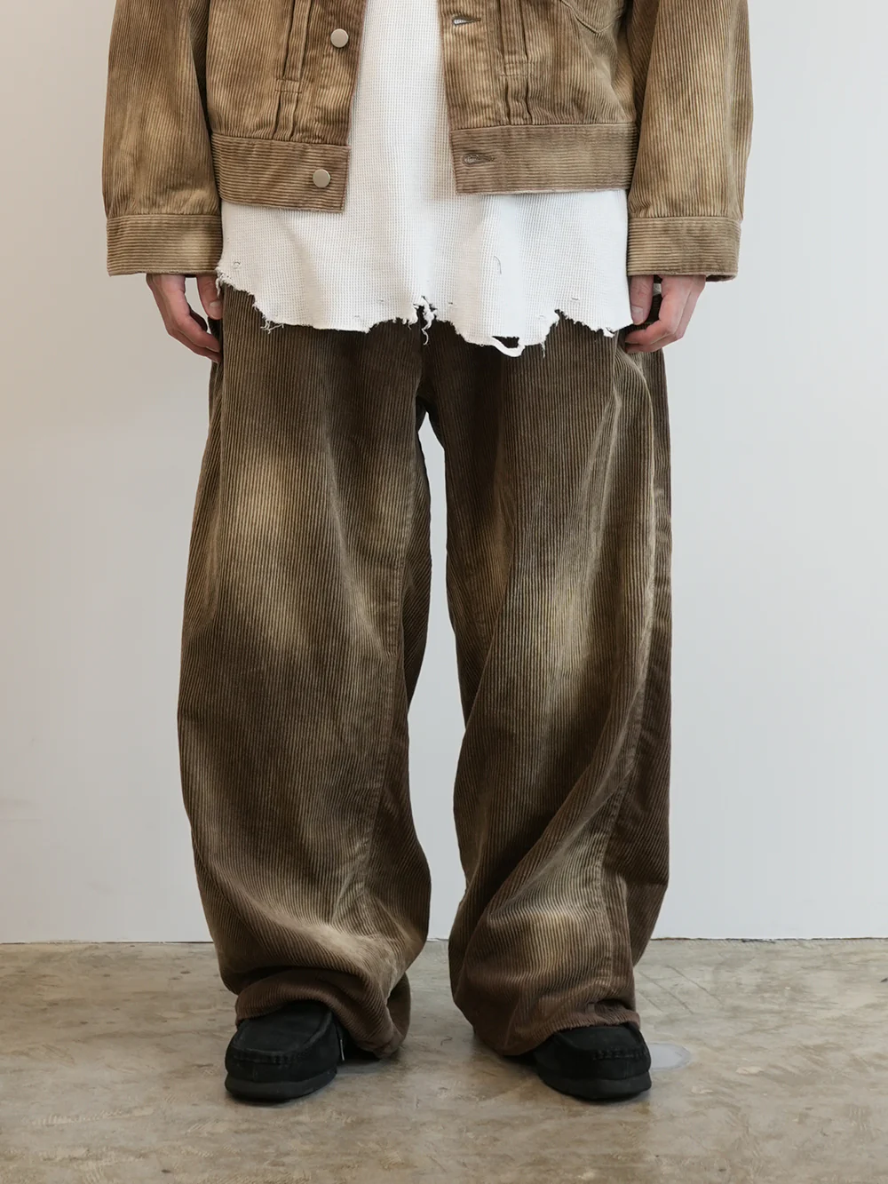 ANCELLM - CORDED VELVETEEN PAINTER PANTS / 2COLORS