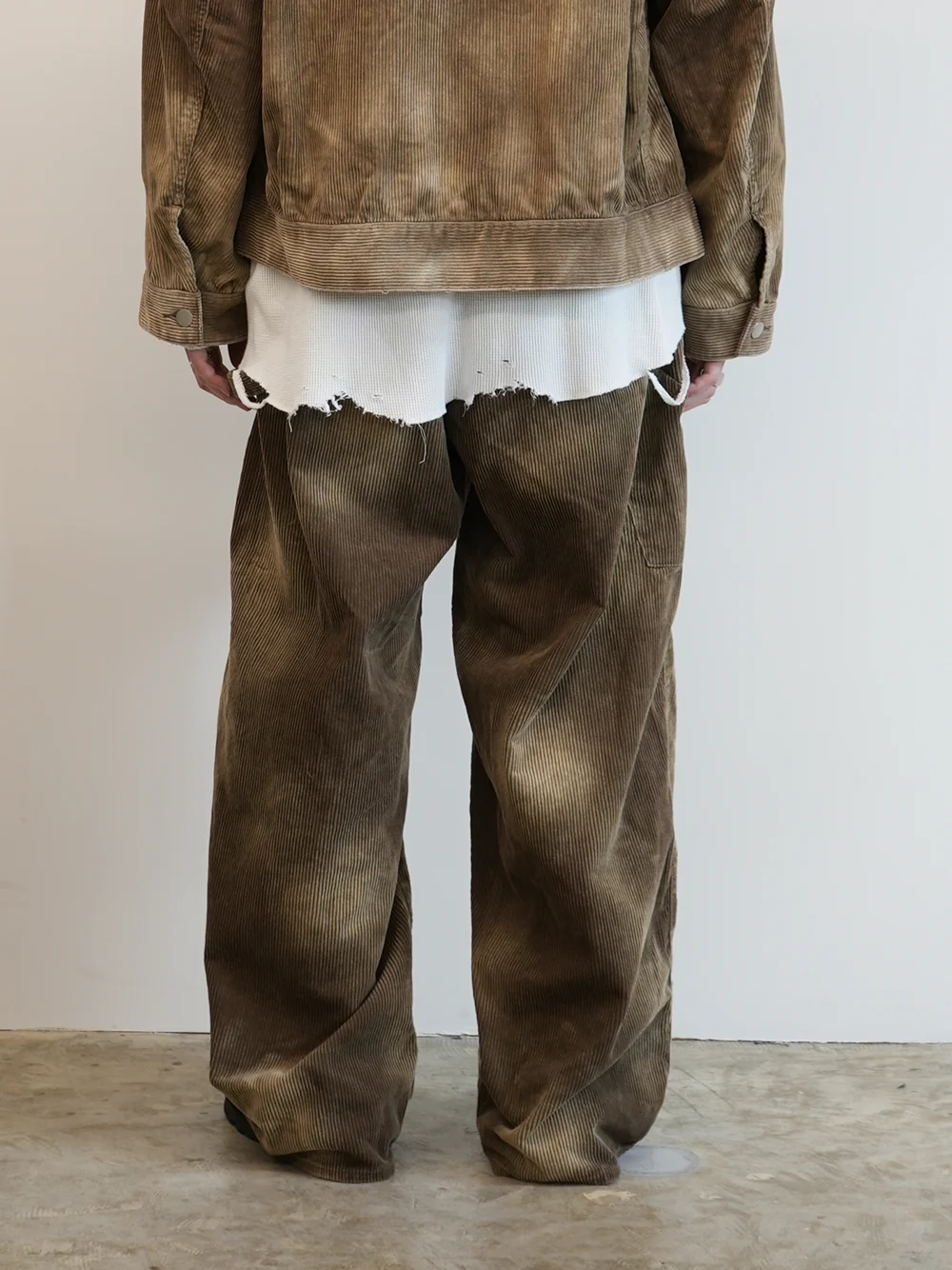 ANCELLM - CORDED VELVETEEN PAINTER PANTS / 2COLORS