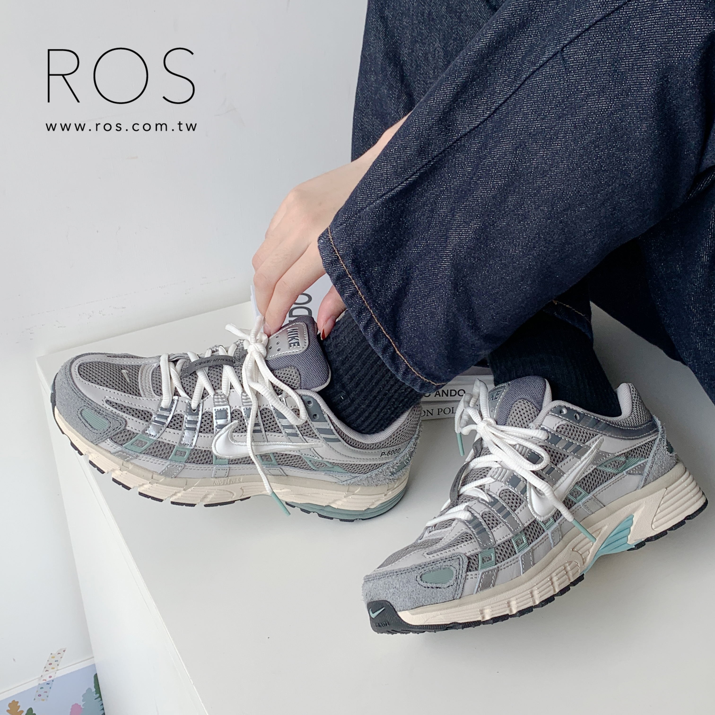 Nike P-6000 礦石灰藍