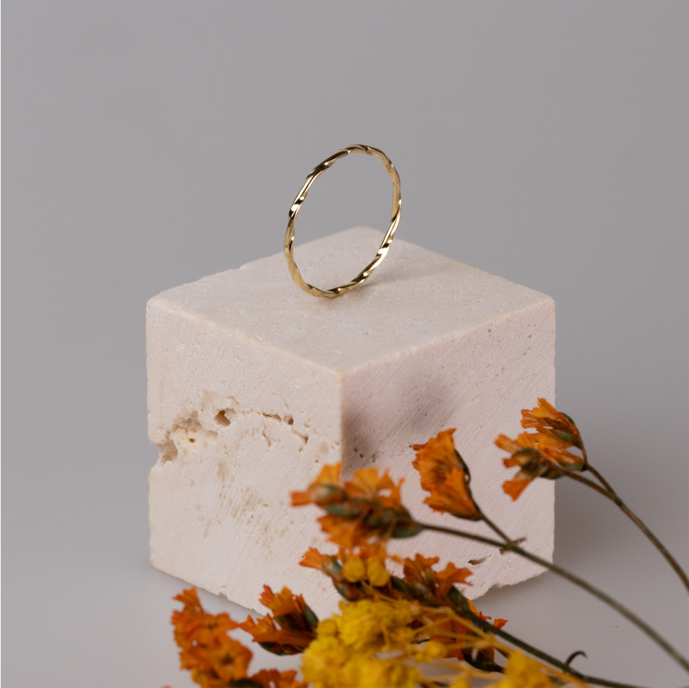 【AOI】每個角度的我都不同-簡約戒指-金/銀