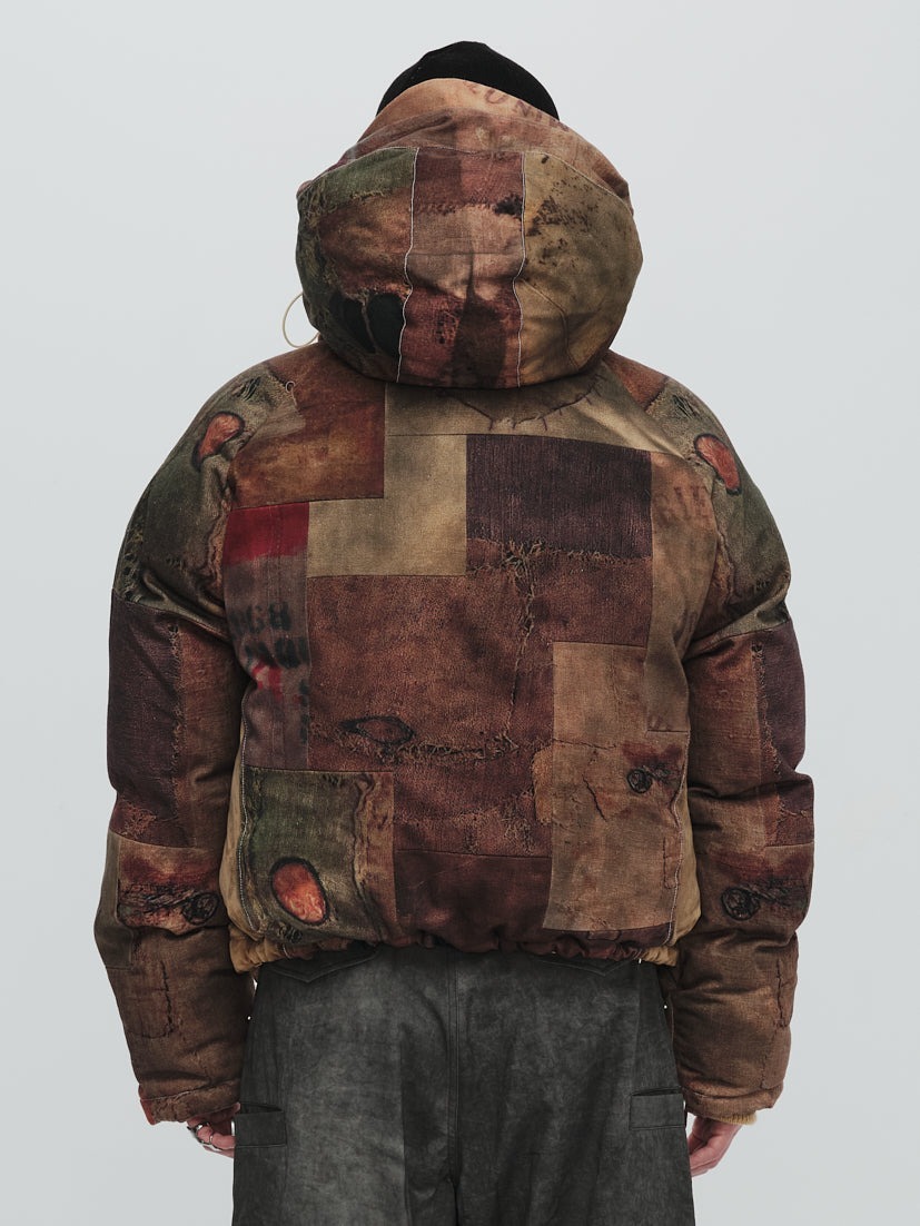 Plateau Digital Print Puffer