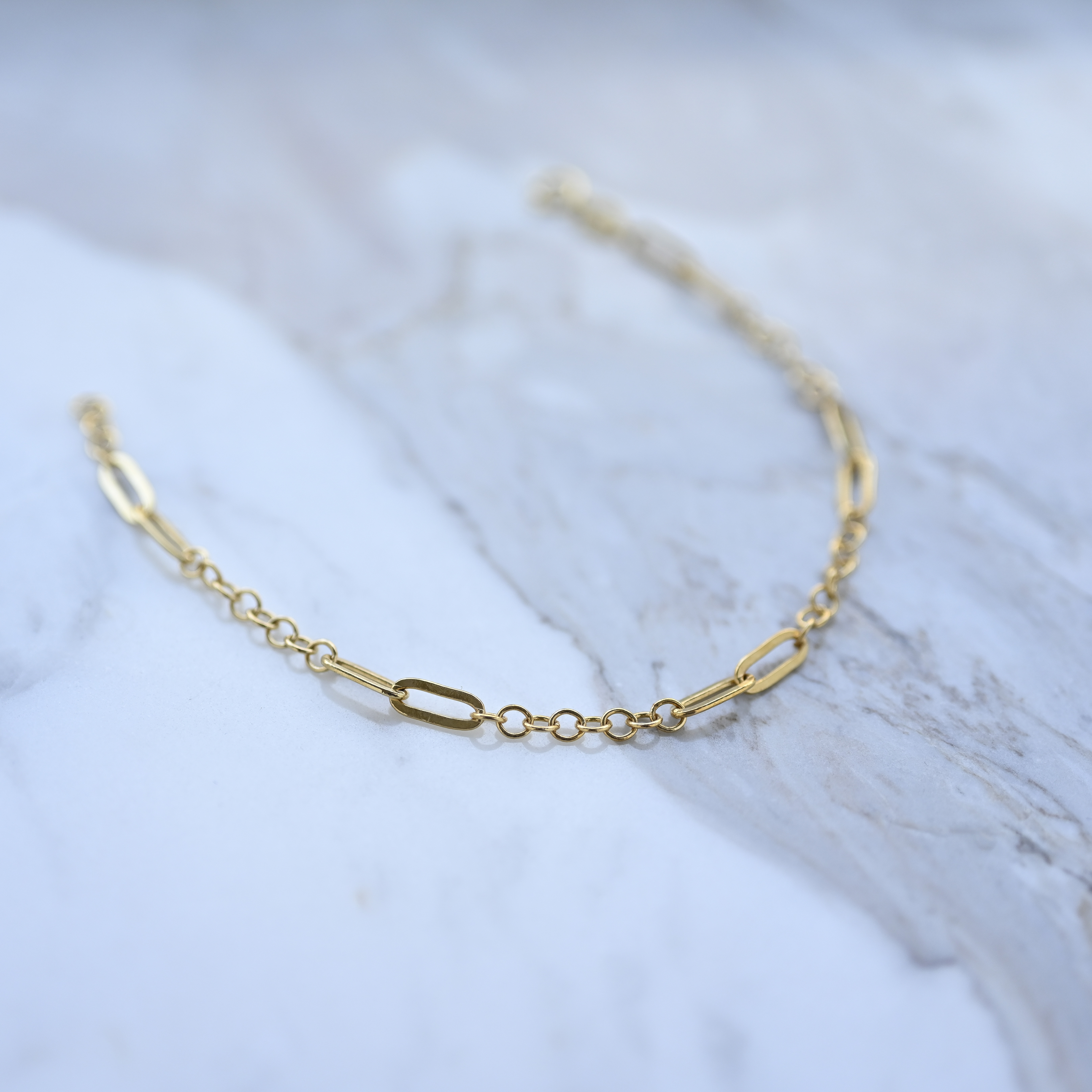 18K YG Chain Bracelet
