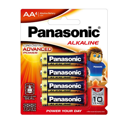 Panasonic 樂聲鹼性電池 LR-6T (AA) - 4粒裝