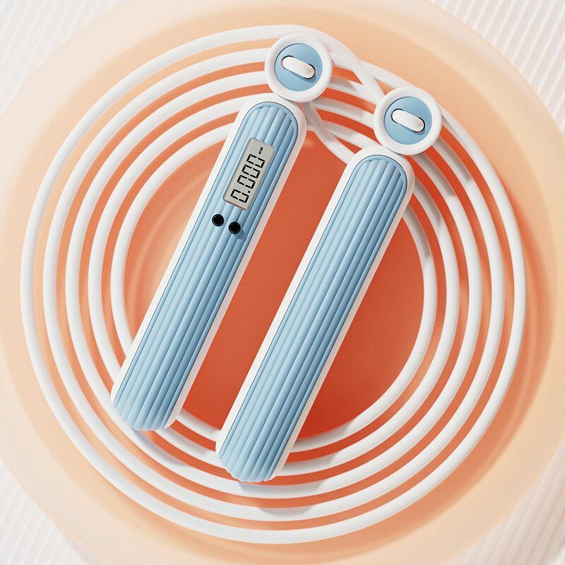 yofit - 健身減肥跳繩 電子計數 無負重球(長繩—藍色) 兒童成人學生運動 燃脂瘦身