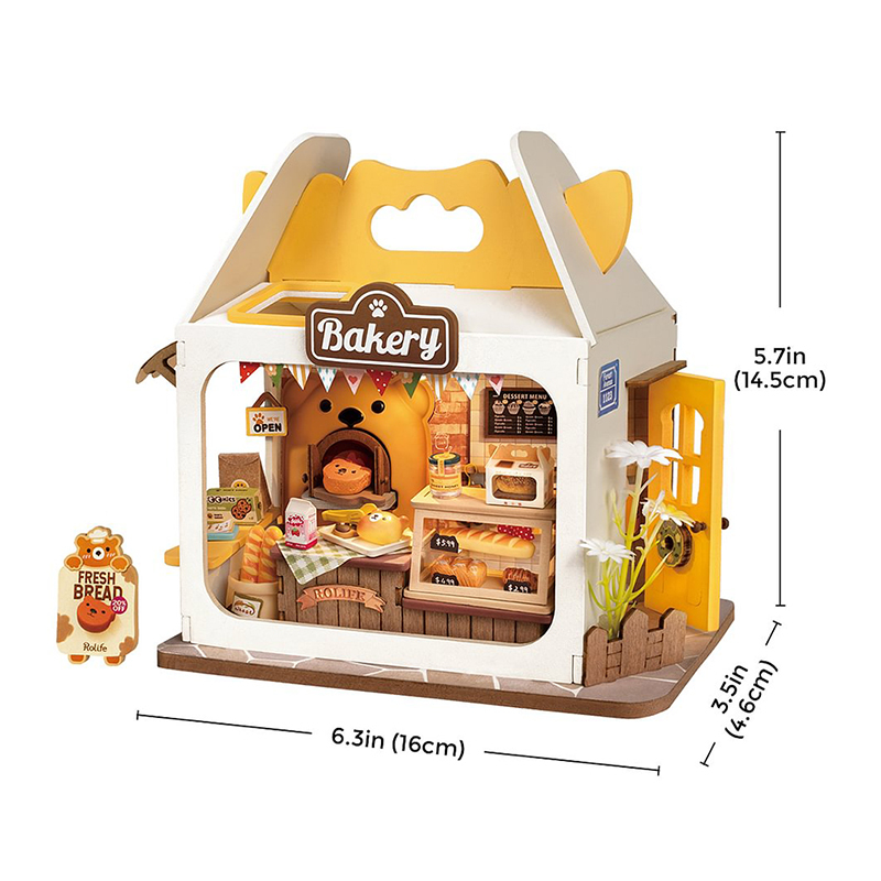 Robotime 立體組裝模型 DS033 泰迪麵包盒