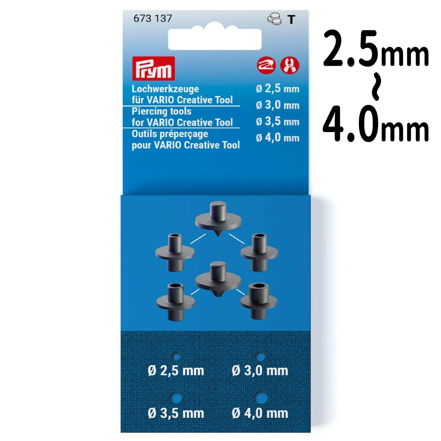 【德國Prym】VARIO創意工具 打孔工具(2.5mm~4.0mm／4.5mm~6.0mm)